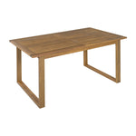 Farmhouse 5-Piece Outdoor Patio Dining Set with Adjustable Legs,Acacia