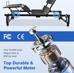 Adjustable Bed Base Frame Queen Bed Frame With Head And Foot Incline Wireless Remote Zero Gravity Quiet Motor Black Queen