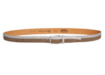Siene Beige Leather Men Suede Belt