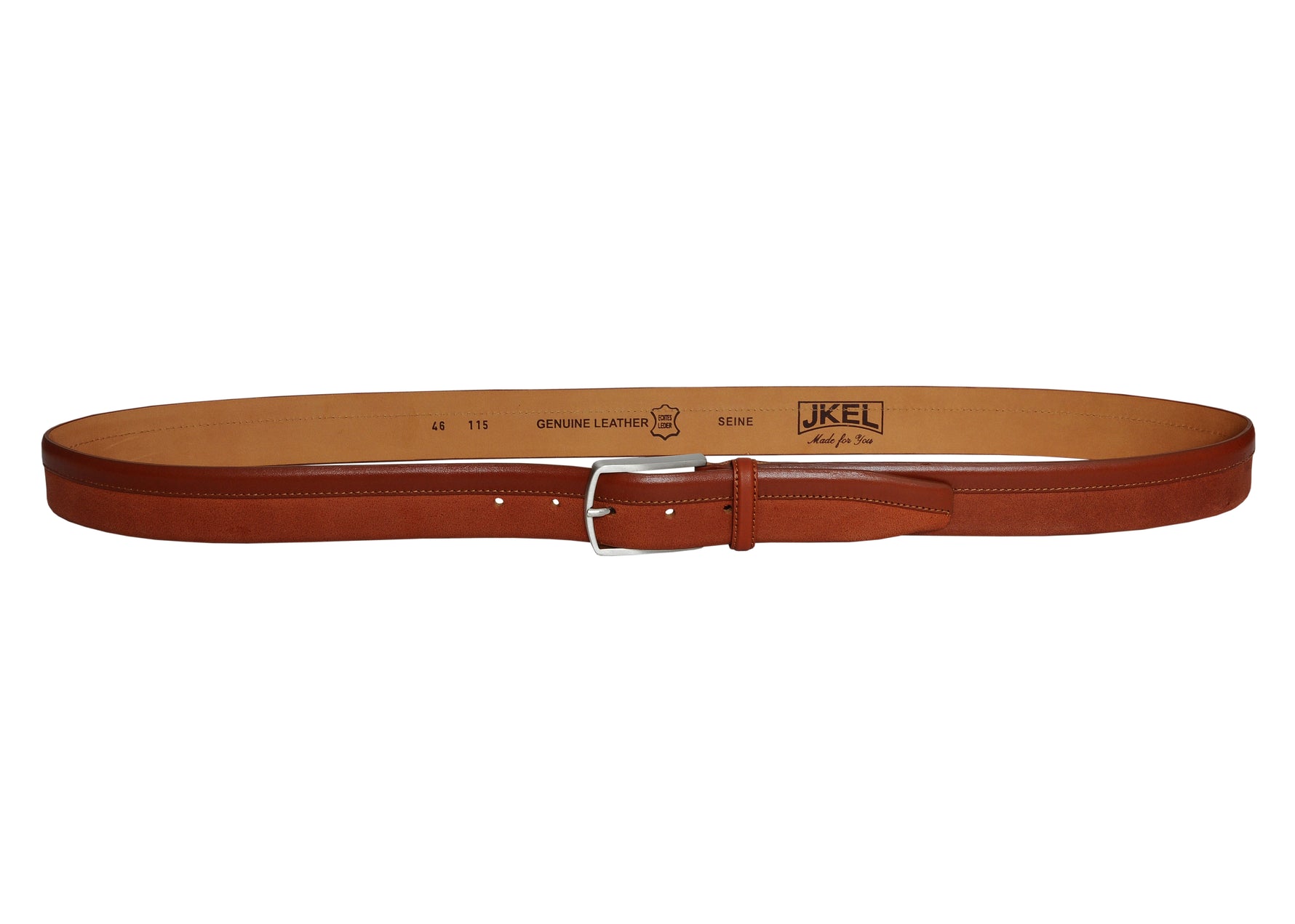 Siene Tan Leather Men Suede Belt