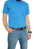 Swindon Brown Blue Leather Men Belt