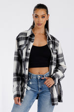 Boyfriend Oversized Soft Flannel Shacket FL506