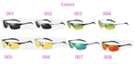 Men Women  Polarized Semi-Rimless Driver Rider Sunglasses