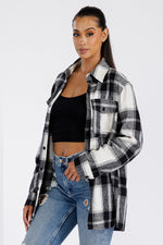 Boyfriend Oversized Soft Flannel Shacket FL506