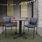 Set of 4 Patio Dining aluminum Armchair - Rod - Commercial grade -
