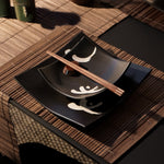 Black with Motif Plate Set