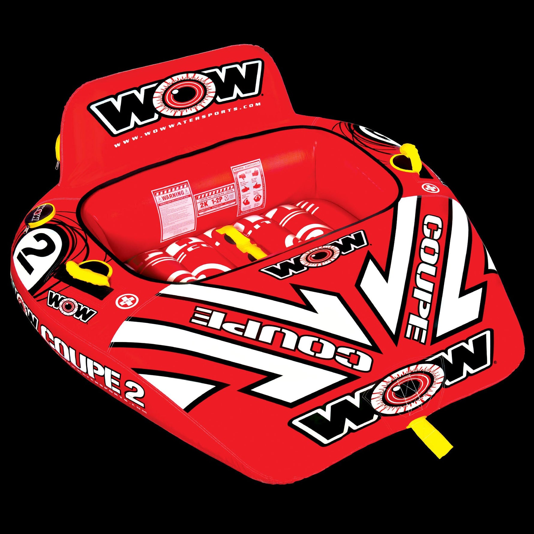 WOW Watersports 2 Person Coupe Cockpit Towable Water Tube