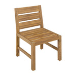Farmhouse 5-Piece Outdoor Patio Dining Set with Adjustable Legs,Acacia