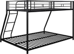 Heavy Duty Twin Over Full Metal Floor Bunk Bed With Ladder