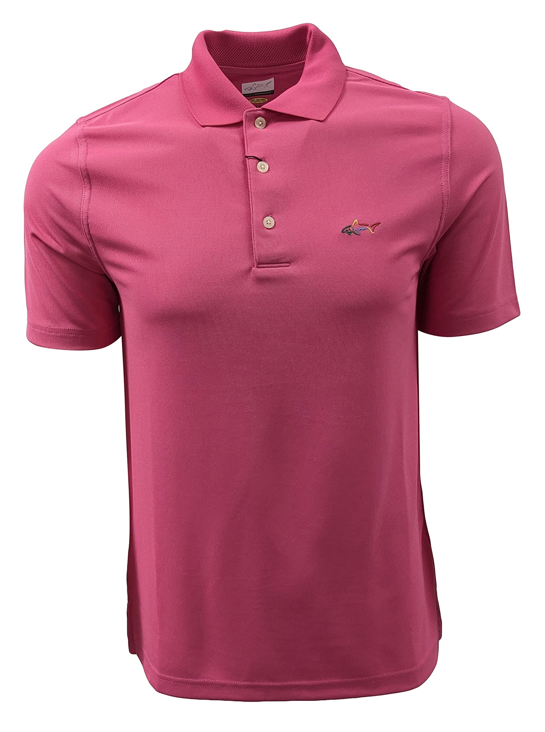 Greg Norman Mens Technical Performance Polyester Play Dry Polo Shirt (Small Paradise (PRDS))