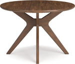 Traditional Round Dining Table Seats 4 Brown Finish