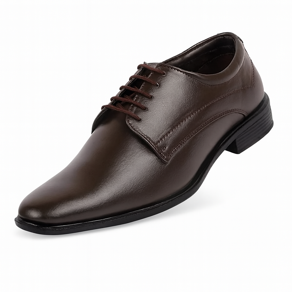 Men's Formal Office Dress Lace Up Shoes-Brown