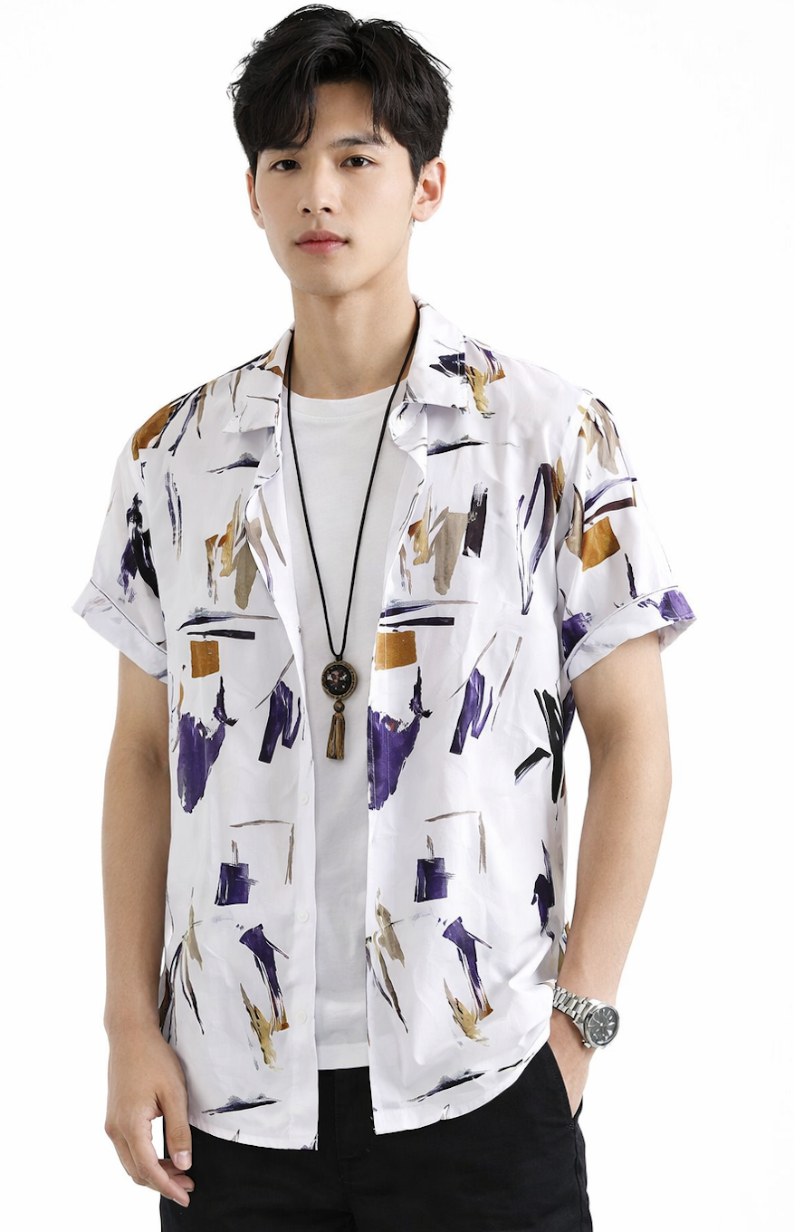 Men’s Plain Slim Fit Shirt Daily Wear