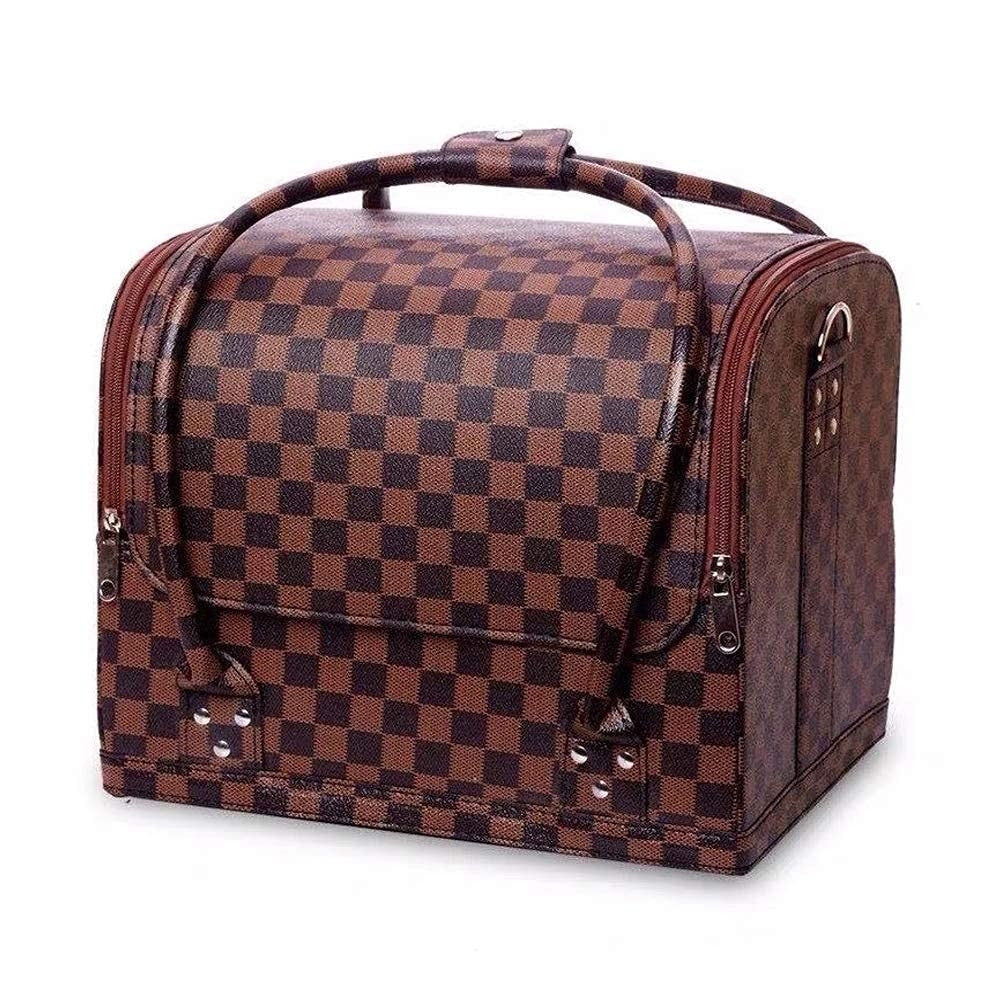 PU Leather Professional Makeup Organizer Box