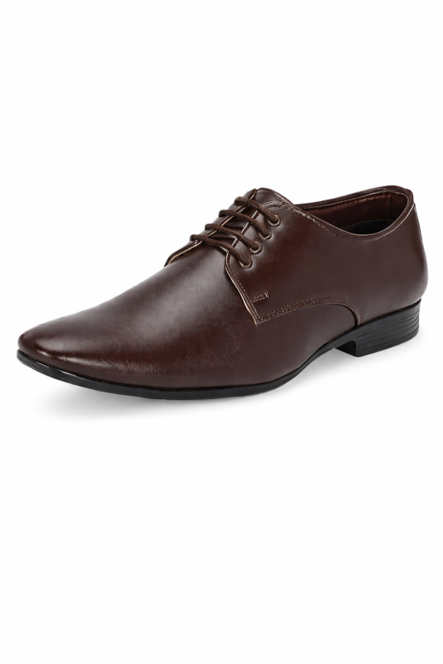 Men's Brown Leather Derby Dress Shoes