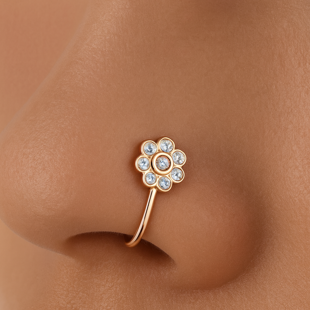Elegant Stylish Women Nose Ring for Daily & Ethnic Wear-D02