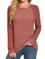 Desol Tunic or Tops to Wear with Legging Long Sleeve Lightweight Winter Sweaters Maternity Casual Shirts Caramel XL