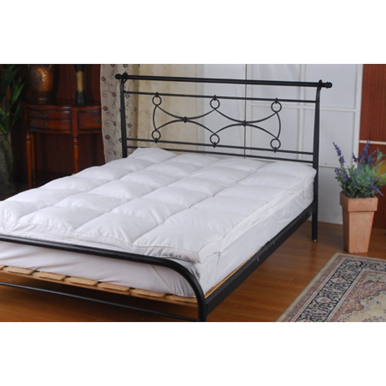 100% White Duck Feather Mattress Topper - Double