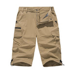 Summer Quick Dry Capri Pants Men's Lightweight Straight Fashion Casual