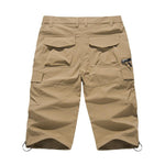 Summer Quick Dry Capri Pants Men's Lightweight Straight Fashion Casual