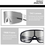 Polarized Photochromic Sunglasses Goggles UV Protection For Men Women
