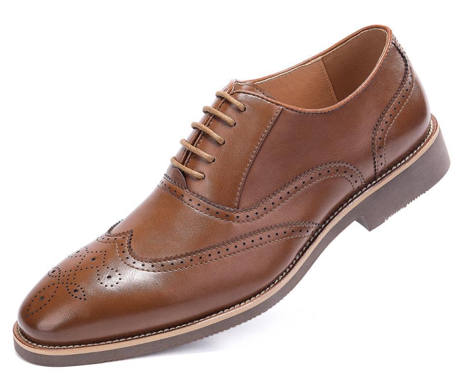 General golaiman men's business dress shoes lace up wingtip Oxford