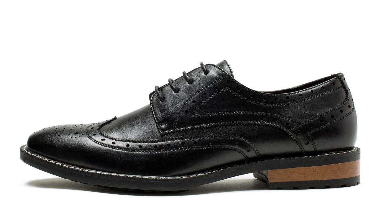 Men's casual dress Oxford triangle shoes