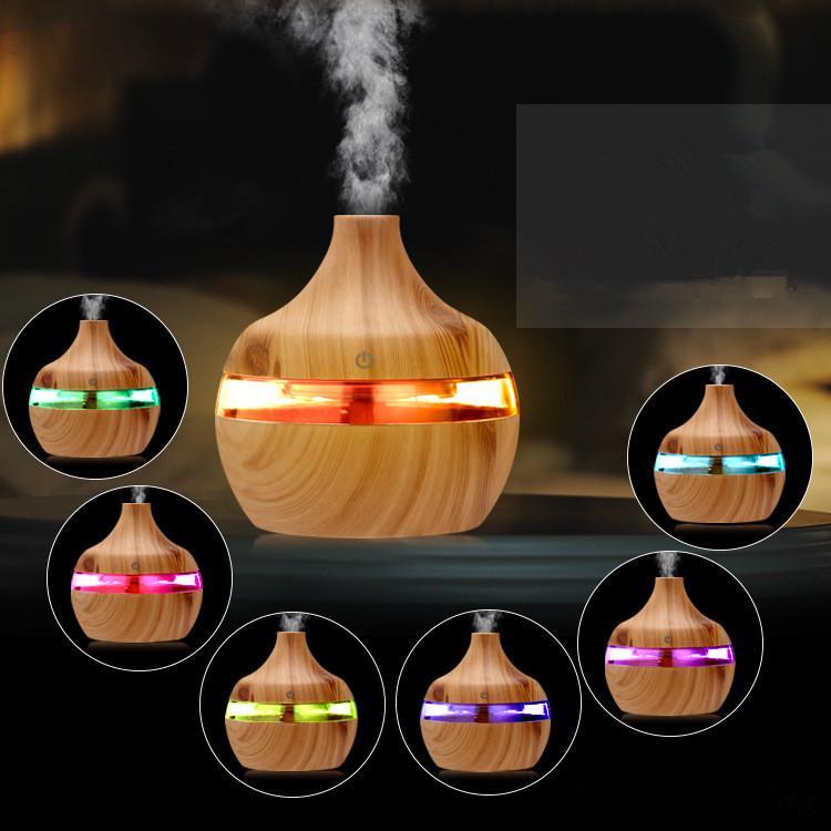 2020 new Aromatherapy Essential Oil Diffuser bamboo Humidifier Wood