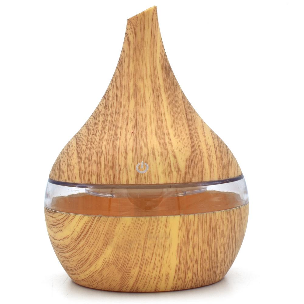 New USB Electric Aroma Diffuser Led Wood Air Humidifier Essential Oil