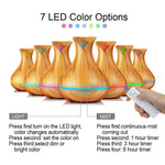 550ml Aroma Essential Oil Diffuser Ultrasonic Air Humidifier Cool Mist