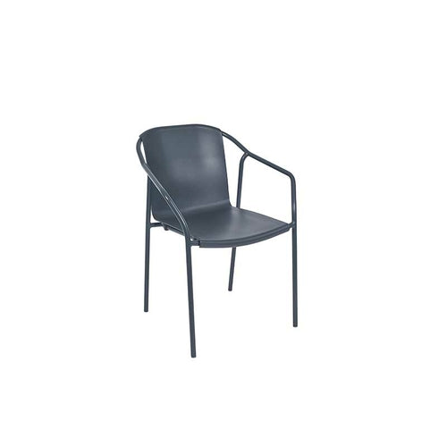 Set of 4 Patio Dining aluminum Armchair - Rod - Commercial grade -