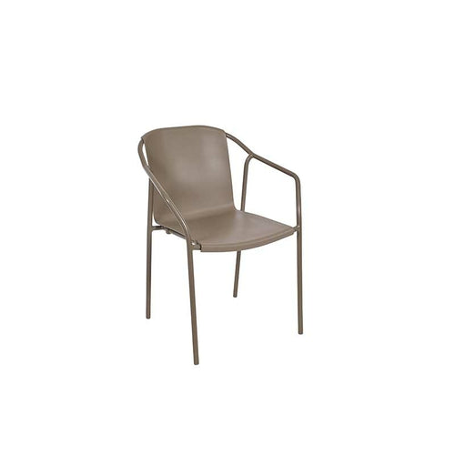 Set of 4 Patio Dining aluminum Armchair - Rod - Commercial grade -