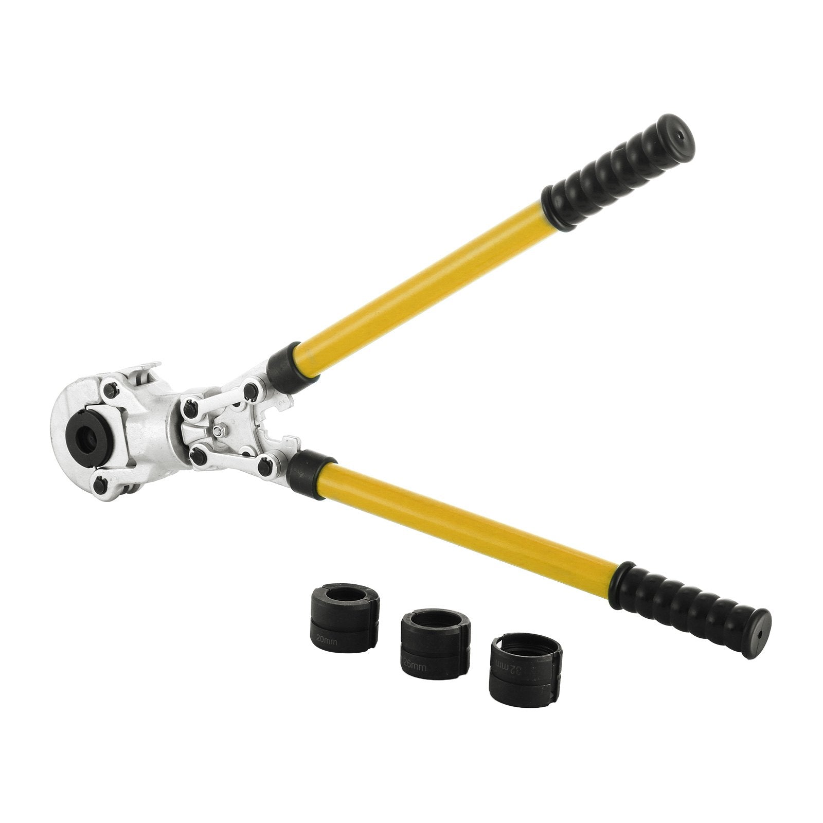 Pipe Crimping Pliers Hand Pressing Kit with 6 Pieces Tool PEX Presser