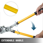 Pipe Crimping Pliers Hand Pressing Kit with 6 Pieces Tool PEX Presser