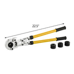Pipe Crimping Pliers Hand Pressing Kit with 6 Pieces Tool PEX Presser