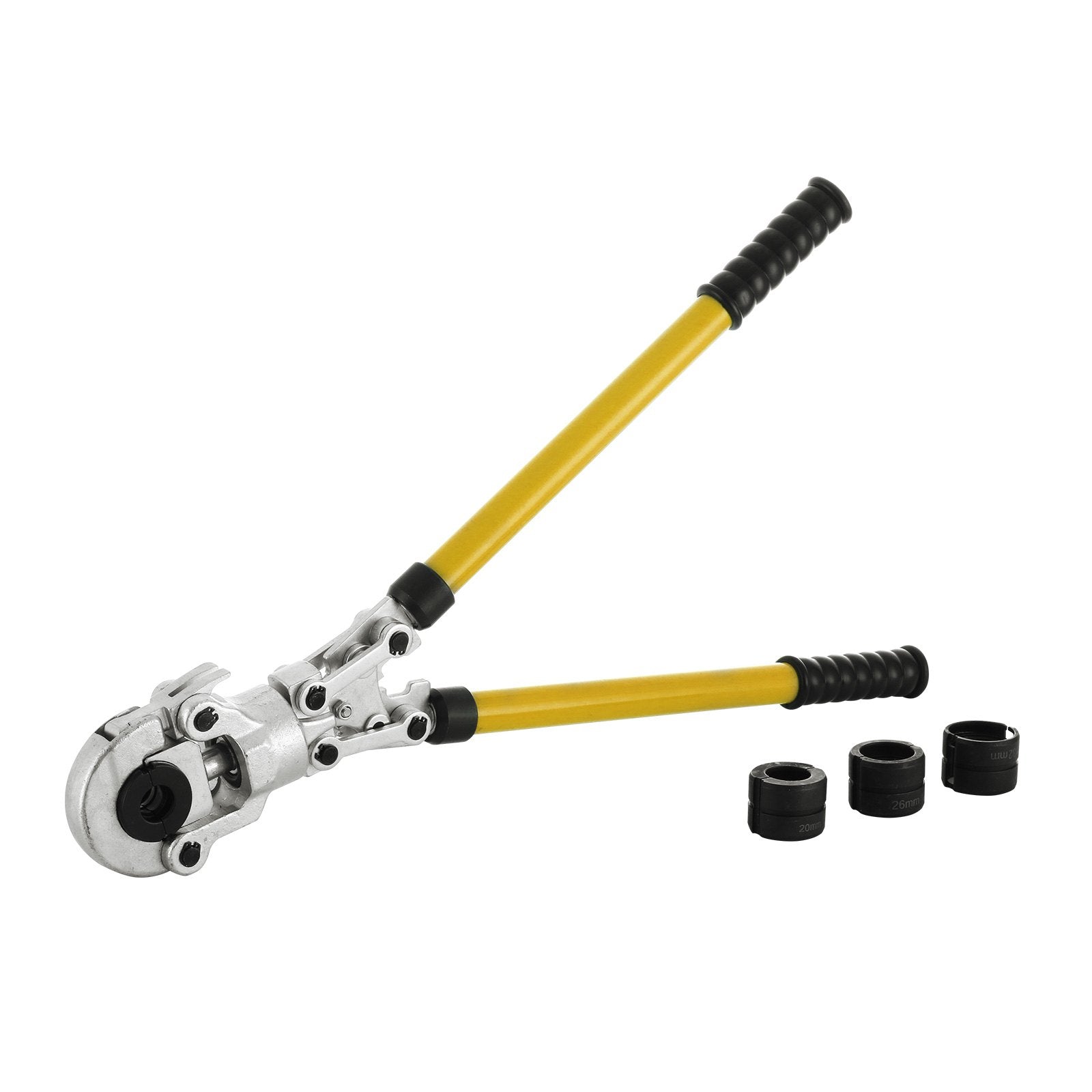 Pipe Crimping Pliers Hand Pressing Kit with 6 Pieces Tool PEX Presser