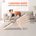 Dog Ramp, Folding Pet Ramp for Bed, Adjustable Dog Ramp for Small,
