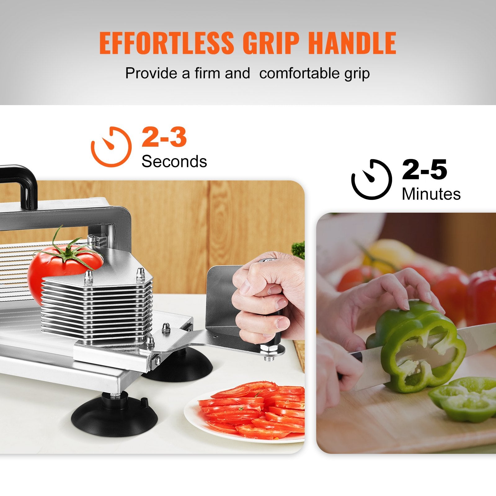 Commercial Tomato Slicer, 3/16 inch Tomato Cutter Slicer, Stainless