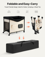 Elevated Lounge Pet Bed, Foldable Bunk Dog Bed with 600D Oxford Cloth