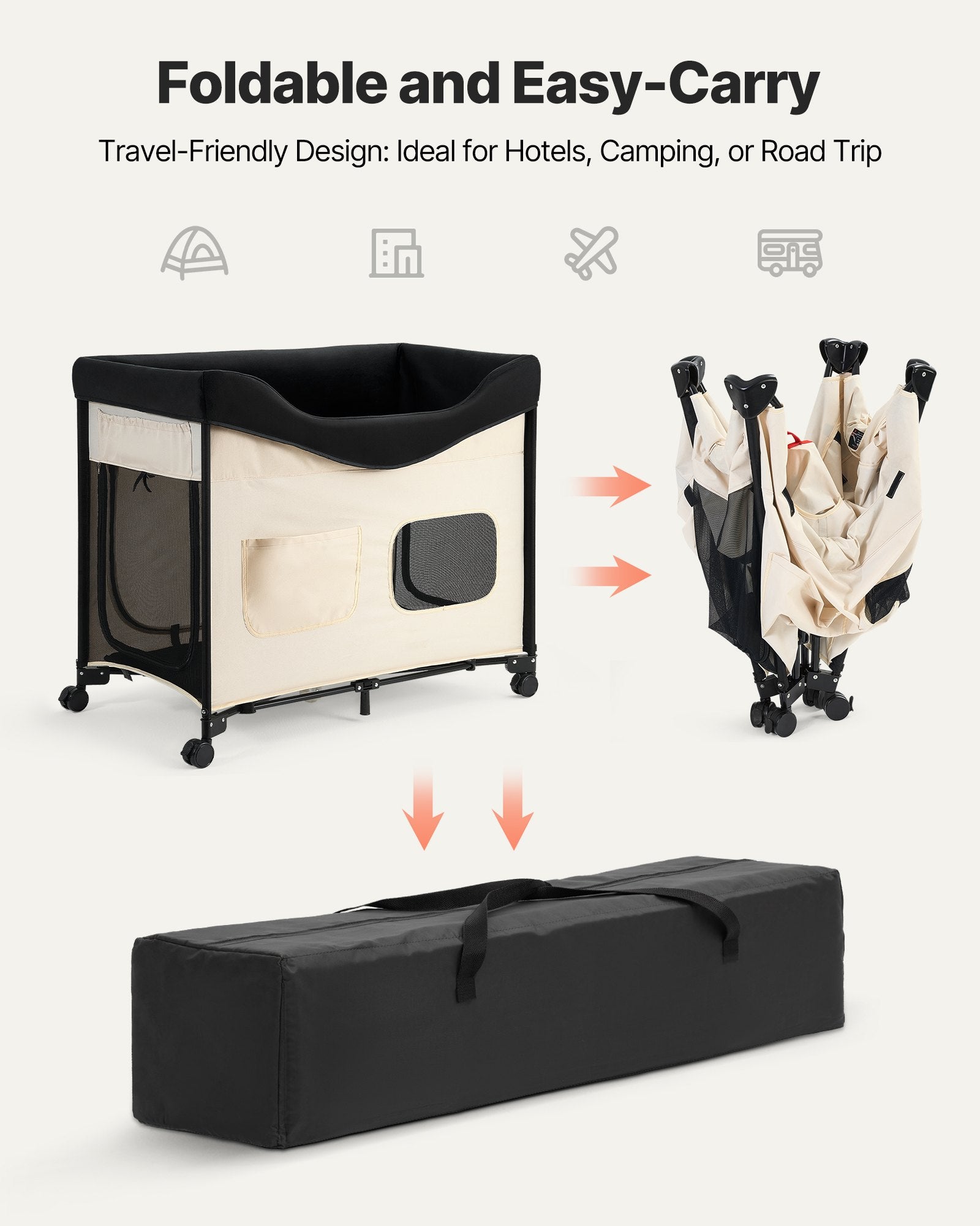 Elevated Lounge Pet Bed, Foldable Bunk Dog Bed with 600D Oxford Cloth