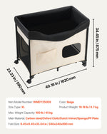 Elevated Lounge Pet Bed, Foldable Bunk Dog Bed with 600D Oxford Cloth