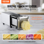 Electric French Fry Cutter, Potato Slicer with 1/2-Inch and 3/8-Inch
