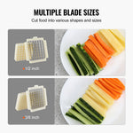 Electric French Fry Cutter, Potato Slicer with 1/2-Inch and 3/8-Inch