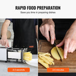 Electric French Fry Cutter, Potato Slicer with 1/2-Inch and 3/8-Inch