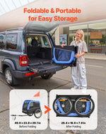 Dog Bike Trailer, Supports up to 30 kg, Pet Cart Bicycle Carrier for