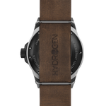 Vento Silver Black Leather