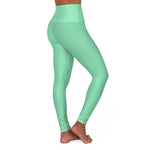 Womens High-waist Fitness Legging Yoga Pants - Seafoam Green