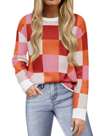 Yousify Womens Sweater Winter Clothes for Women Cashmere Sweaters Trendy Outfits for Women 2024 Red XL