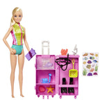 Barbie Careers Playset Mobile Lab Set with Blonde Marine Biologist Fashion Doll & 10+ Accessories Case Opens for Storage & Travel