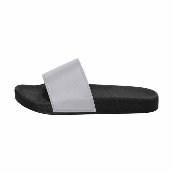 Uniquely You Mens Slide Sandals /   Slate Gray Flip-Flops